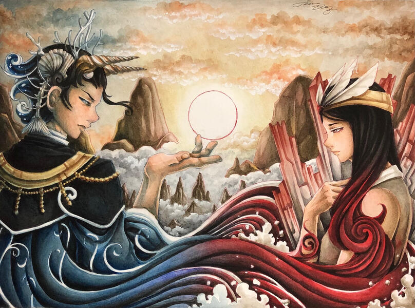 Complex Background + Additional Characters